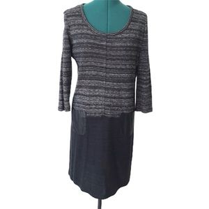 Eric Alexandre Black & Grey Colour Block Dress, 38